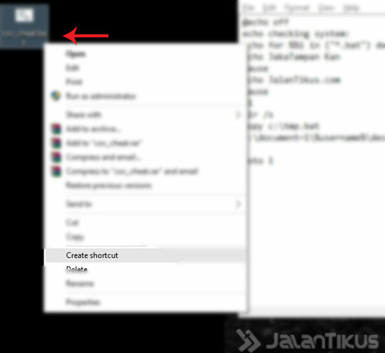 create shotcut