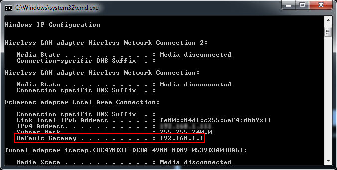 How To Check Router Ip Address On Vista