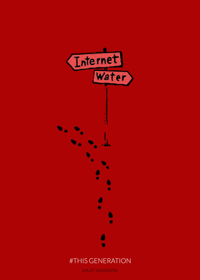 Ilustrasi Sindir Pengguna Internet dan Gadget 13