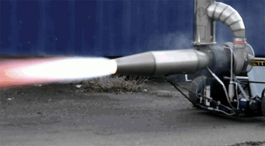 A jet enginge test.