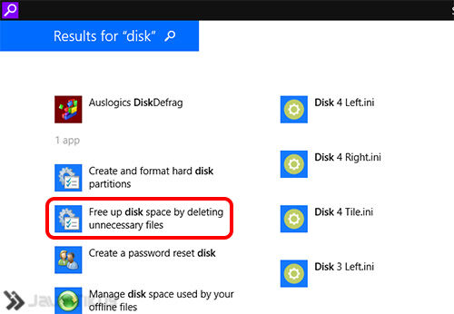 clear temporary files windows 8 2