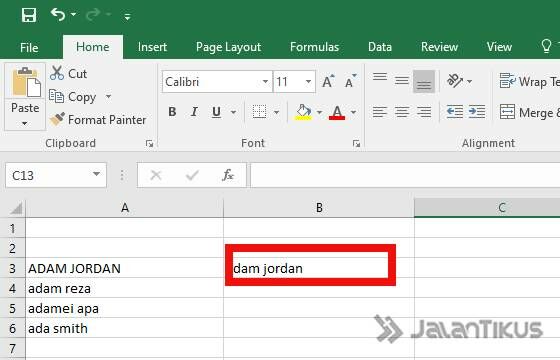 Cara Mengubah Huruf Kecil Di Excel Terlengkap Jalantikus 22512 Hot