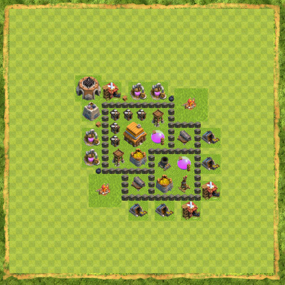 Base Hybrid Coc Th 4 4
