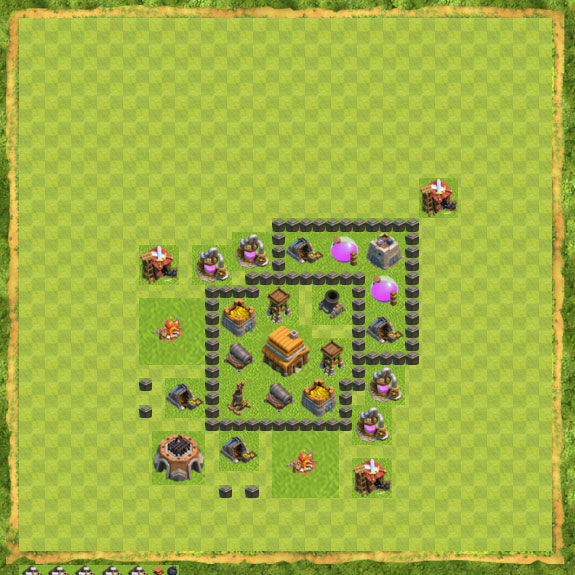 Base Hybrid Coc Th 4 5