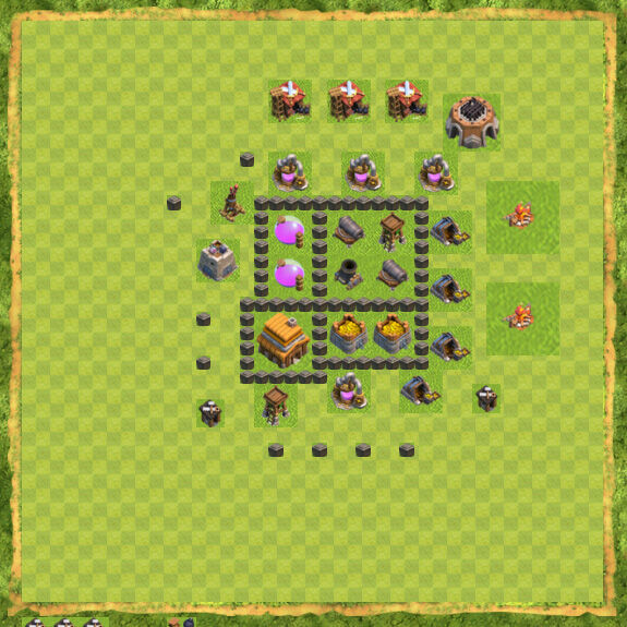 Base War Coc Th 4 16