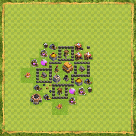 Base War Coc Th 4 19