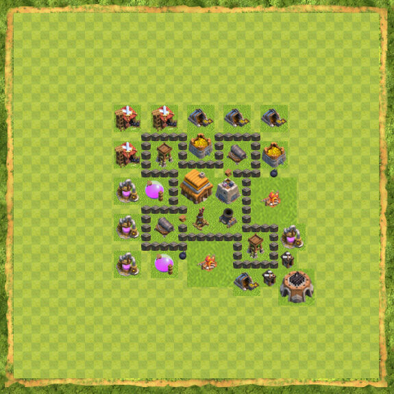 Base War Coc Th 4 2
