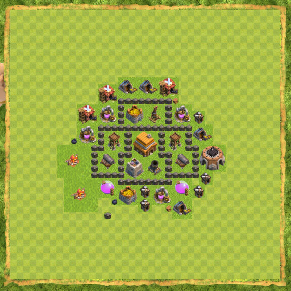 Base War Coc Th 4 3