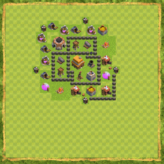 Base War Coc Th 4 5