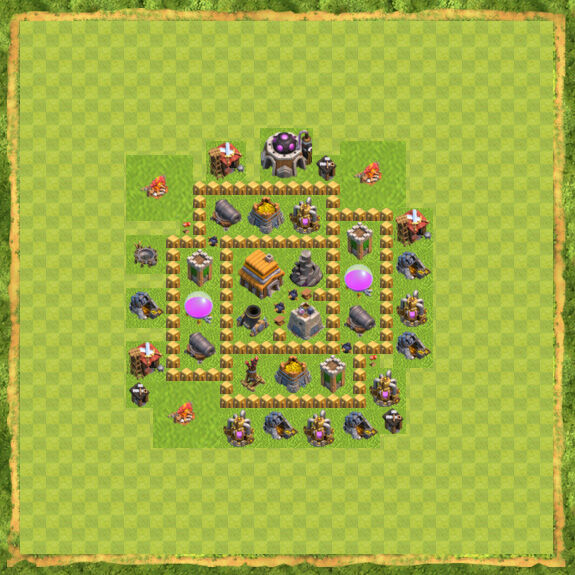 Base War Coc Th 5 10