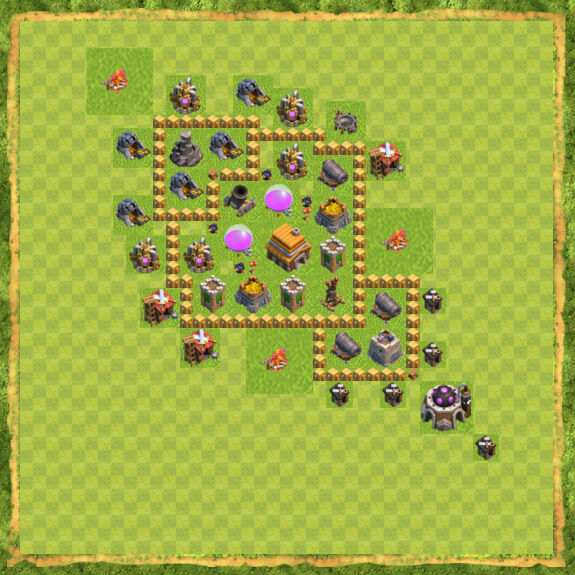 Base War Coc Th 5 16