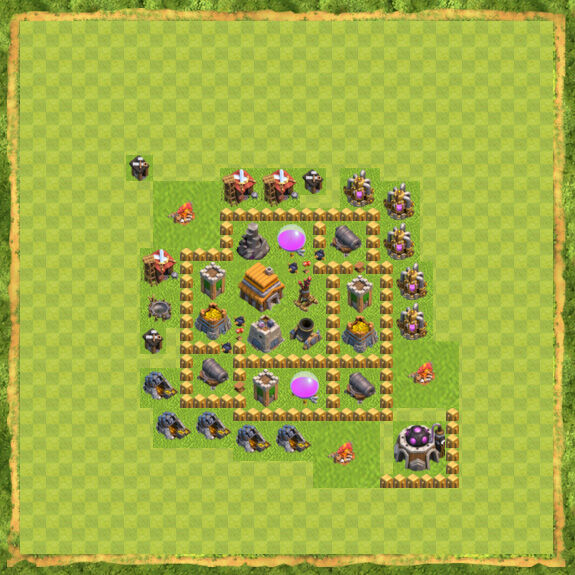 Base War Coc Th 5 18