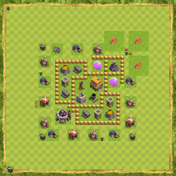 Base War Coc Th 5 21