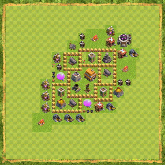 Base War Coc Th 5 22