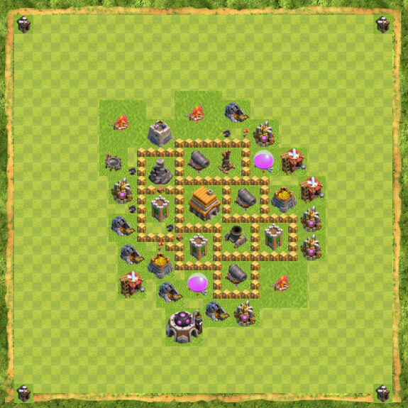 Base War Coc Th 5 3