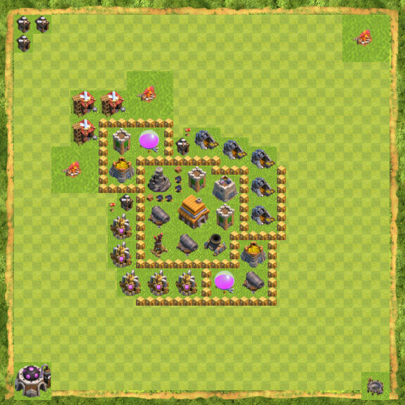 Base War Coc Th 5 4