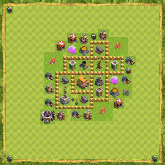 Base War Coc Th 5 5