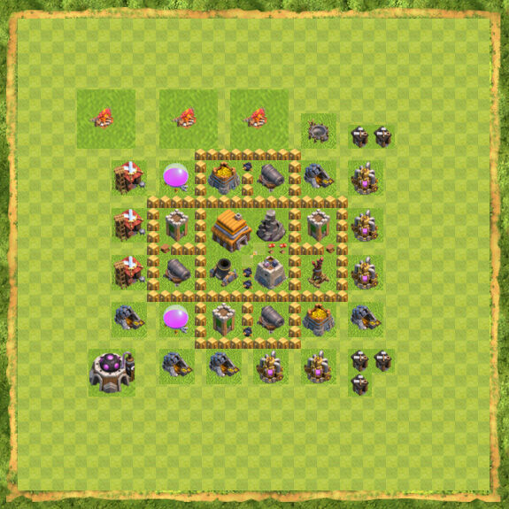 Base War Coc Th 5 7