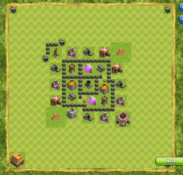 Base Farming Coc Th 4 22