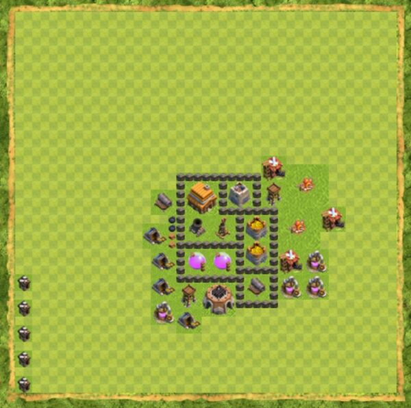 Base Farming Coc Th 4 Terbaru 6