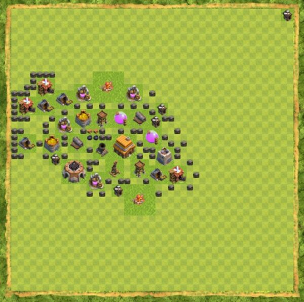 Base Farming Coc Th 4 Terbaru 9