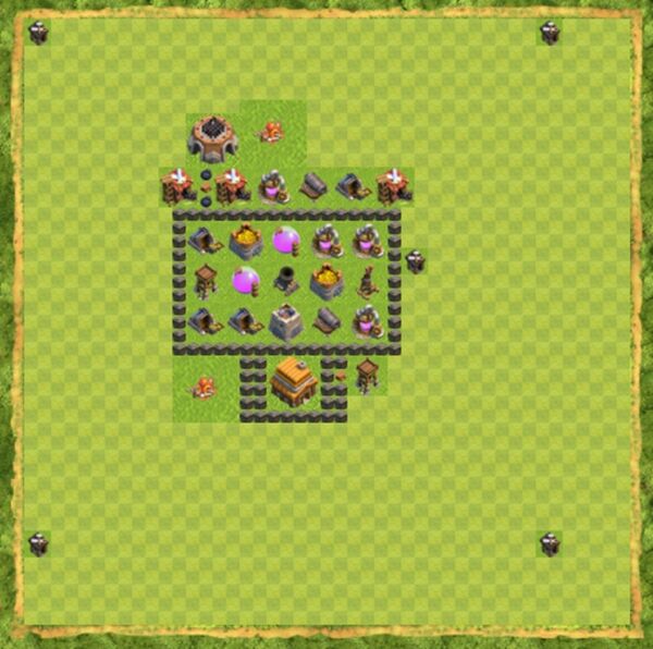 Base War Coc Th 4 Terbaru 10