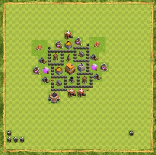Base War Coc Th 4 Terbaru 4