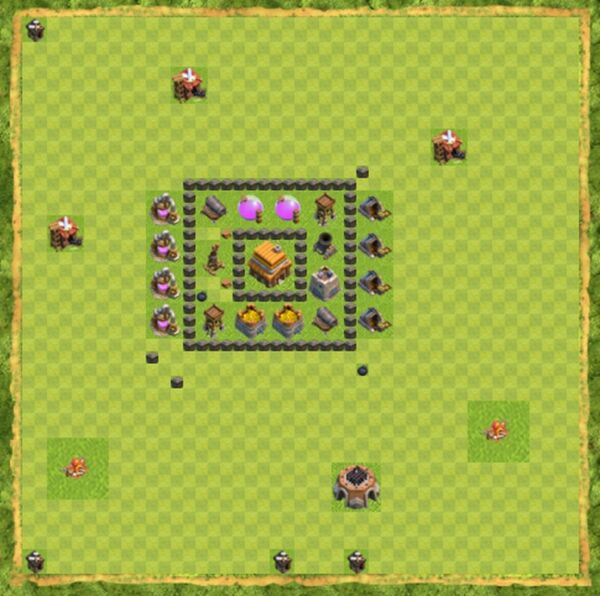 Base War Coc Th 4 Terbaru 5