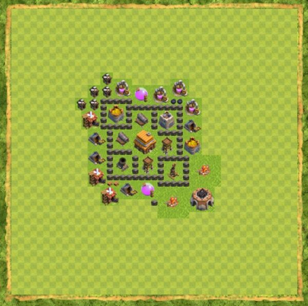 Base War Coc Th 4 Terbaru 7