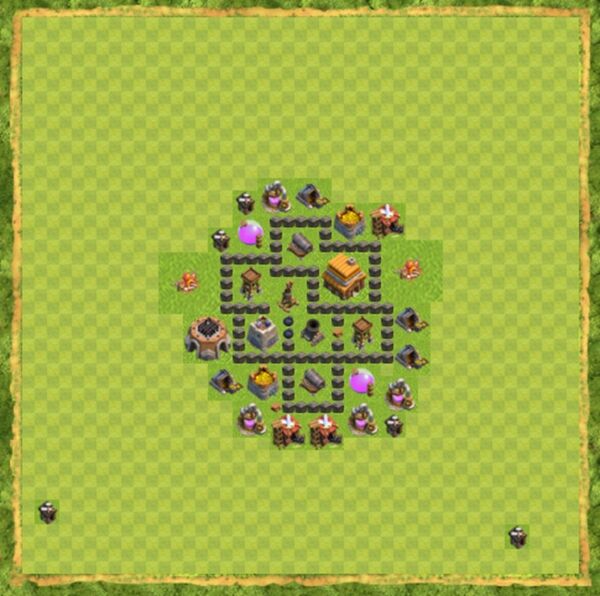 Base War Coc Th 4 Terbaru 8