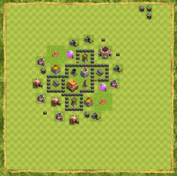 Base War Coc Th 4 Terbaru 9