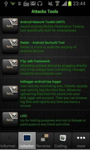 Droid Pentest - Aplikasi Hacking Android