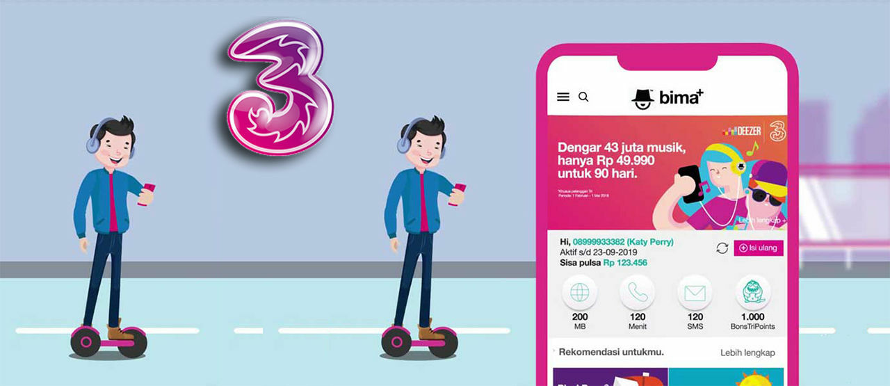 Daftar Harga Paket Internet Tri 3 3g 4g Terbaru 2020