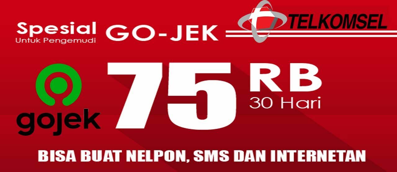 Cara Daftar Paket Telkomsel Gojek Untuk Mitra Driver Jalantikus
