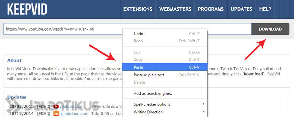 Cara mudah download video di youtube melalui opera mini