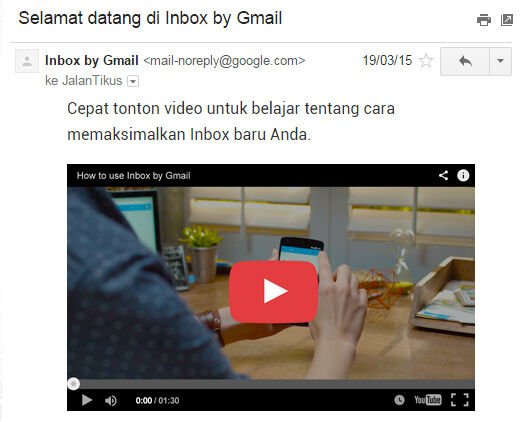 Google Inbox Email2