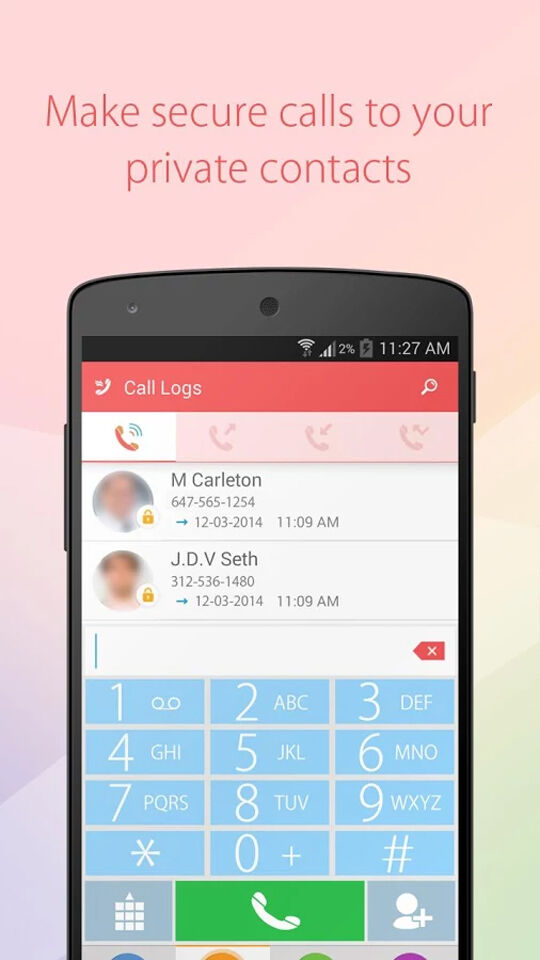 hide sms - secure call
