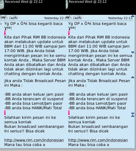 Bbm Hoax Broadcast