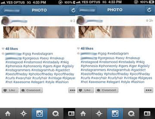 Instagram Obral Hashtag
