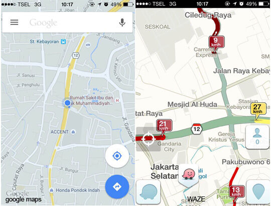 Google Maps Dan Waze
