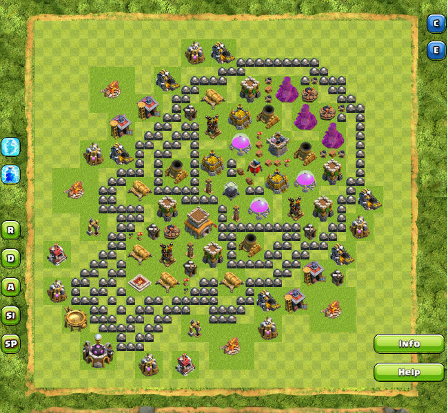 Kumpulan Formasi Base Clash of Clans Town Hall 8 Terbaik 