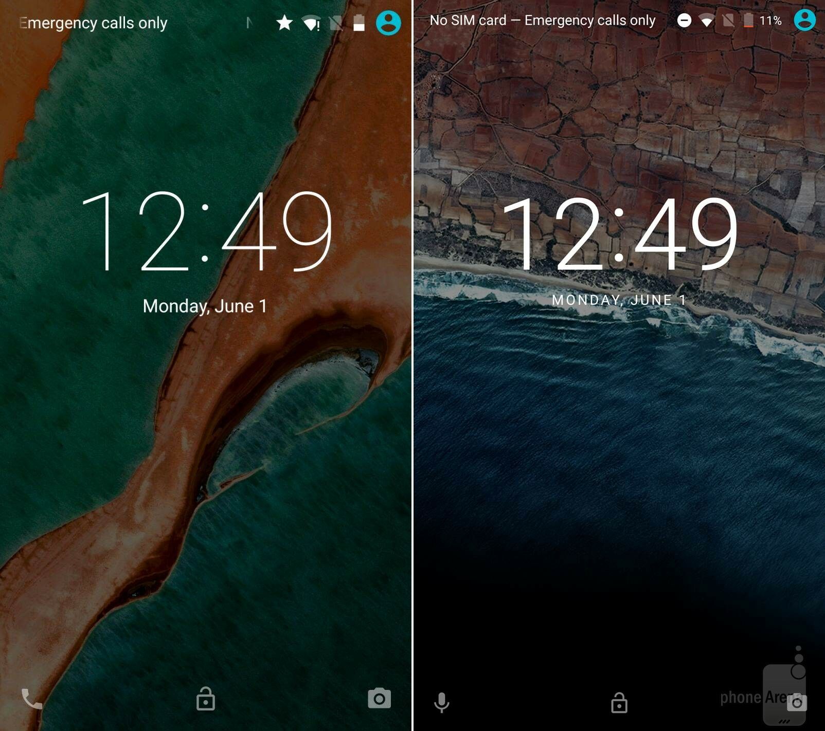 Lock Screen Android Lollipop vs Android M