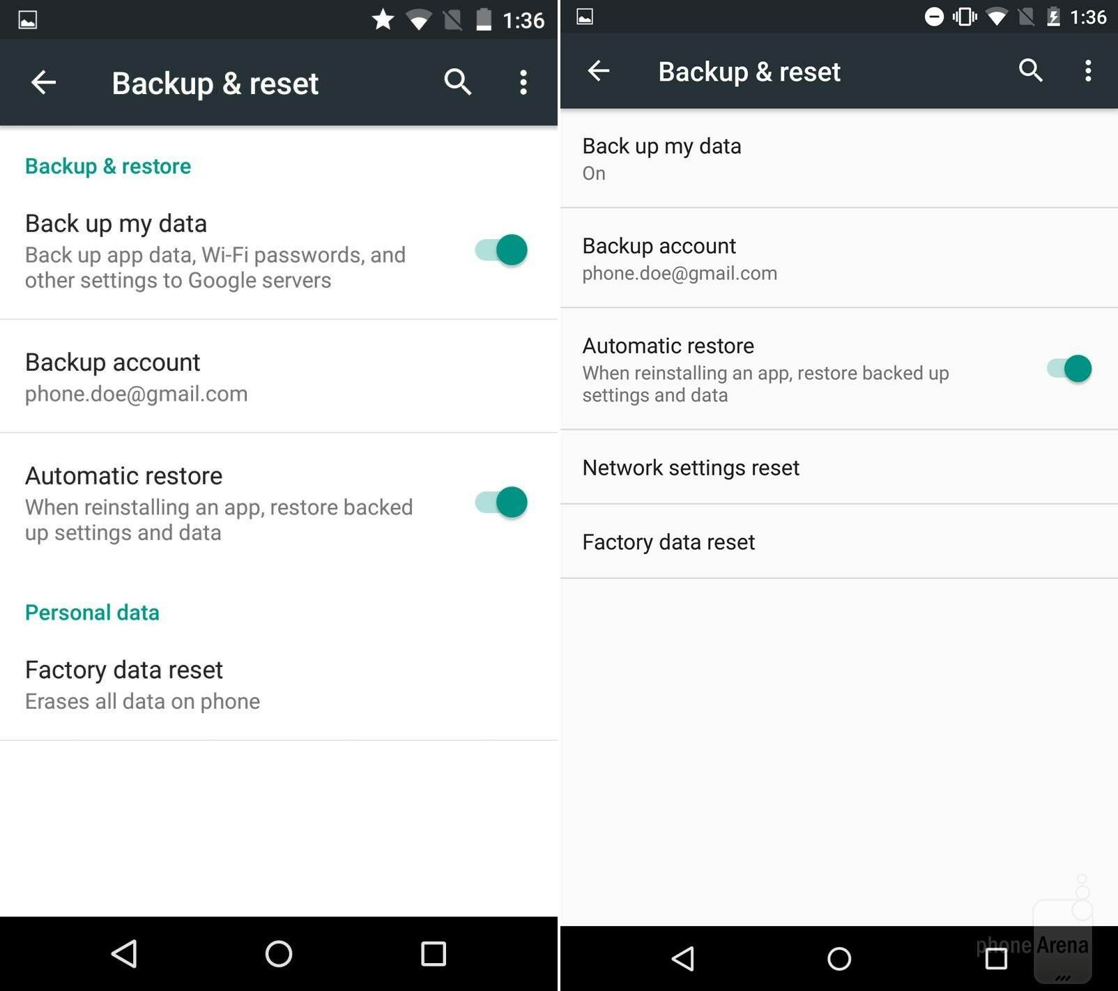 19 Perbandingan Screeshot Android Marshmallow vs Android 