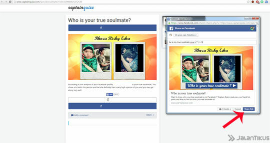 captain quiz share fb