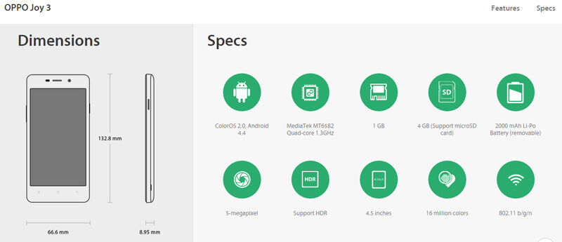Oppo Joy 3 Terbaru Dari Oppo Smartphone Mid 2
