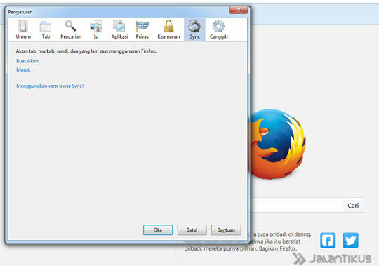 firefox setting