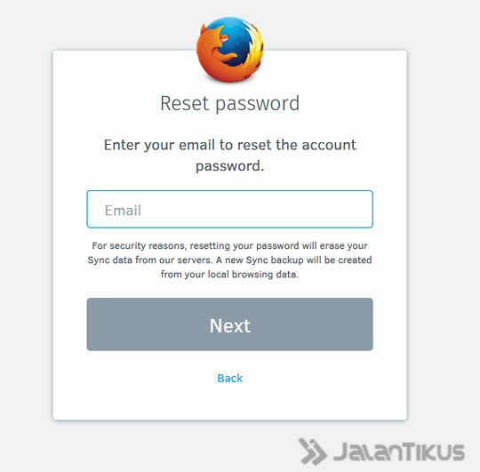 forgot password