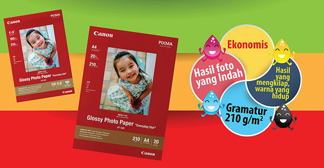 Canon Rilis Kertas Foto Glossy dengan Harga Ekonomis 