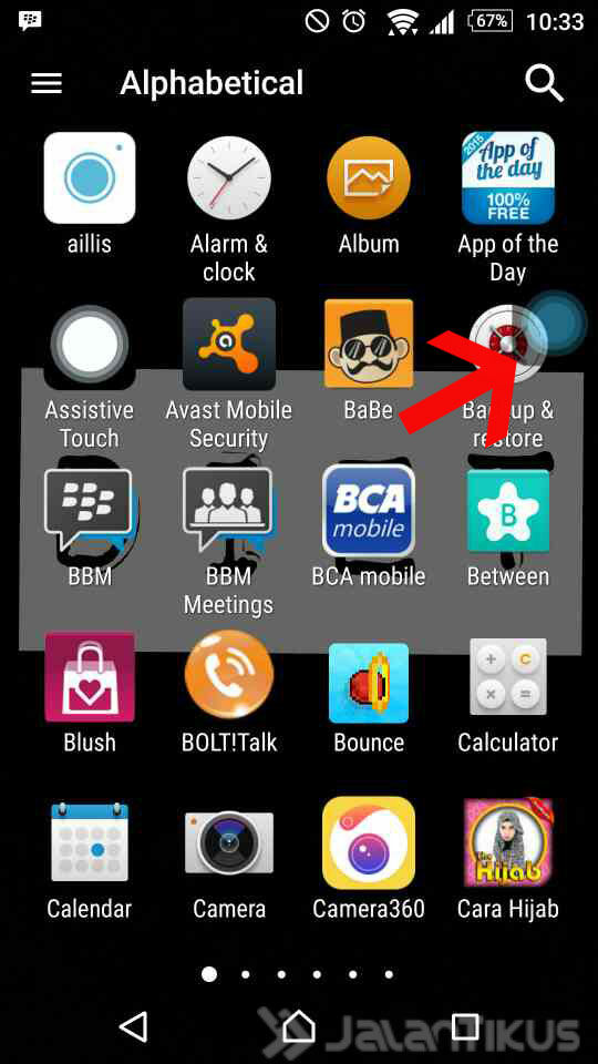 penampakan assistive touch