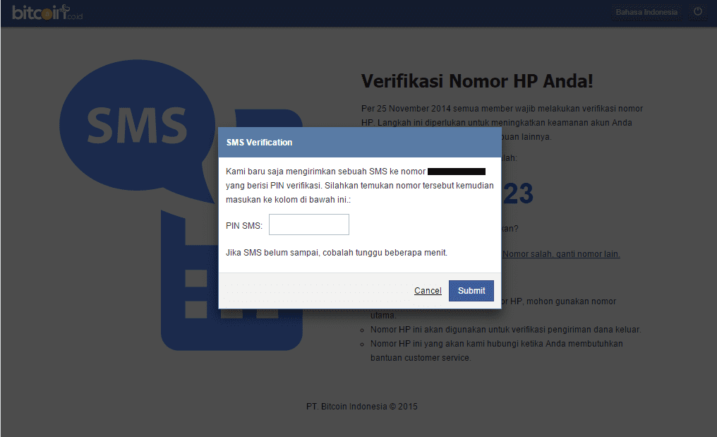 verifikasi nomor